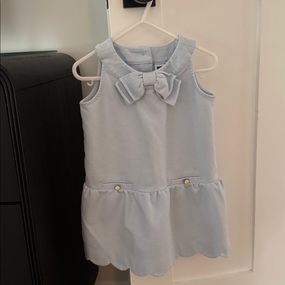 Janie and Jack Soft Blue Dress with Bow